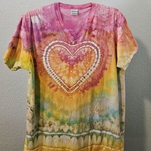 Cool Handmade One-of-a-kund Tie-dye T-shirt MXL (Can Be Worn As WXL)
